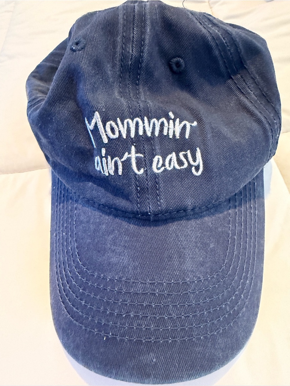 Altar'd State Navy Blue Cap with Script Label